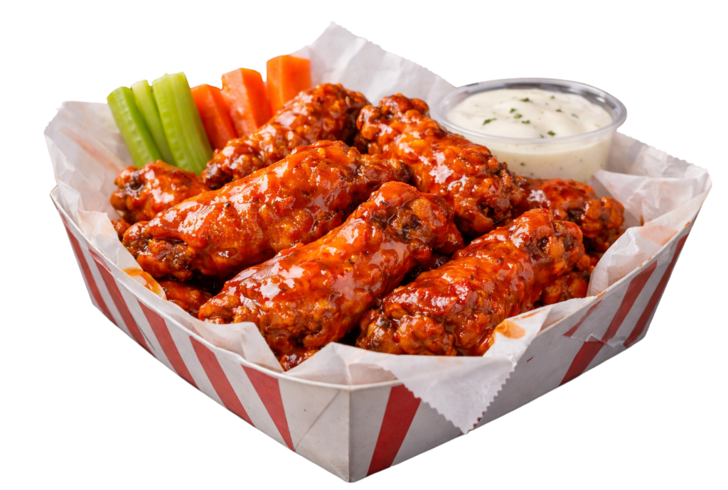 Ferg's famous chicken wings with sauce at St Pete sports bar